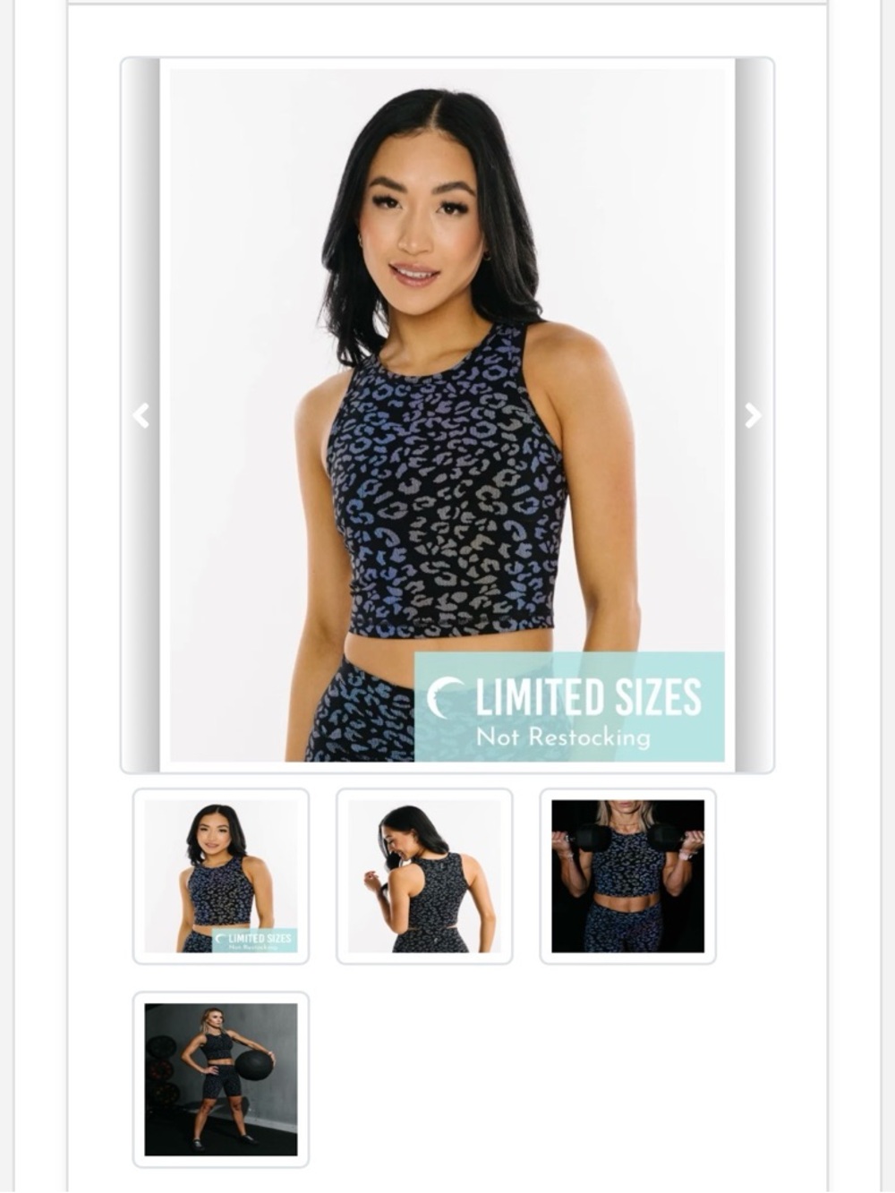 ZYIA-Women's Black Leopard Stronger Tank Top - Performance Style